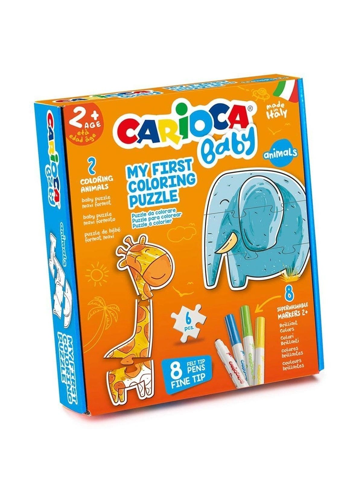 Carioca Baby Coloring Puzzle-Hayvanlar