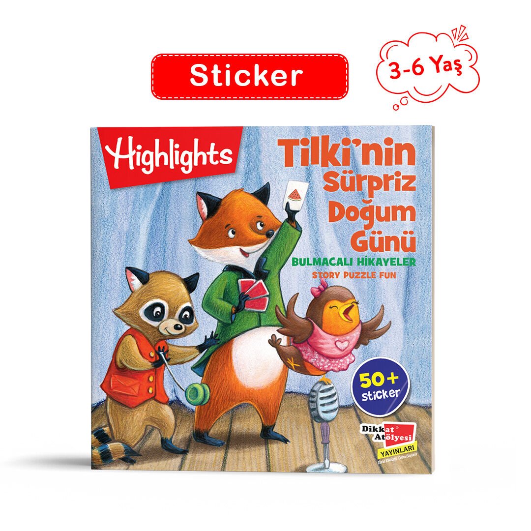 Tilki'nin Sürpriz Doğum Günü - Sticker Bulmacalı Hikayeler