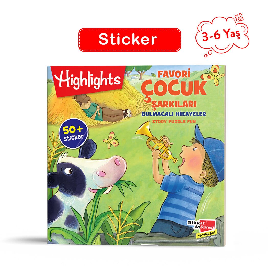 Favori Çocuk Şarkıları - Sticker Bulmacalı Hikayeler