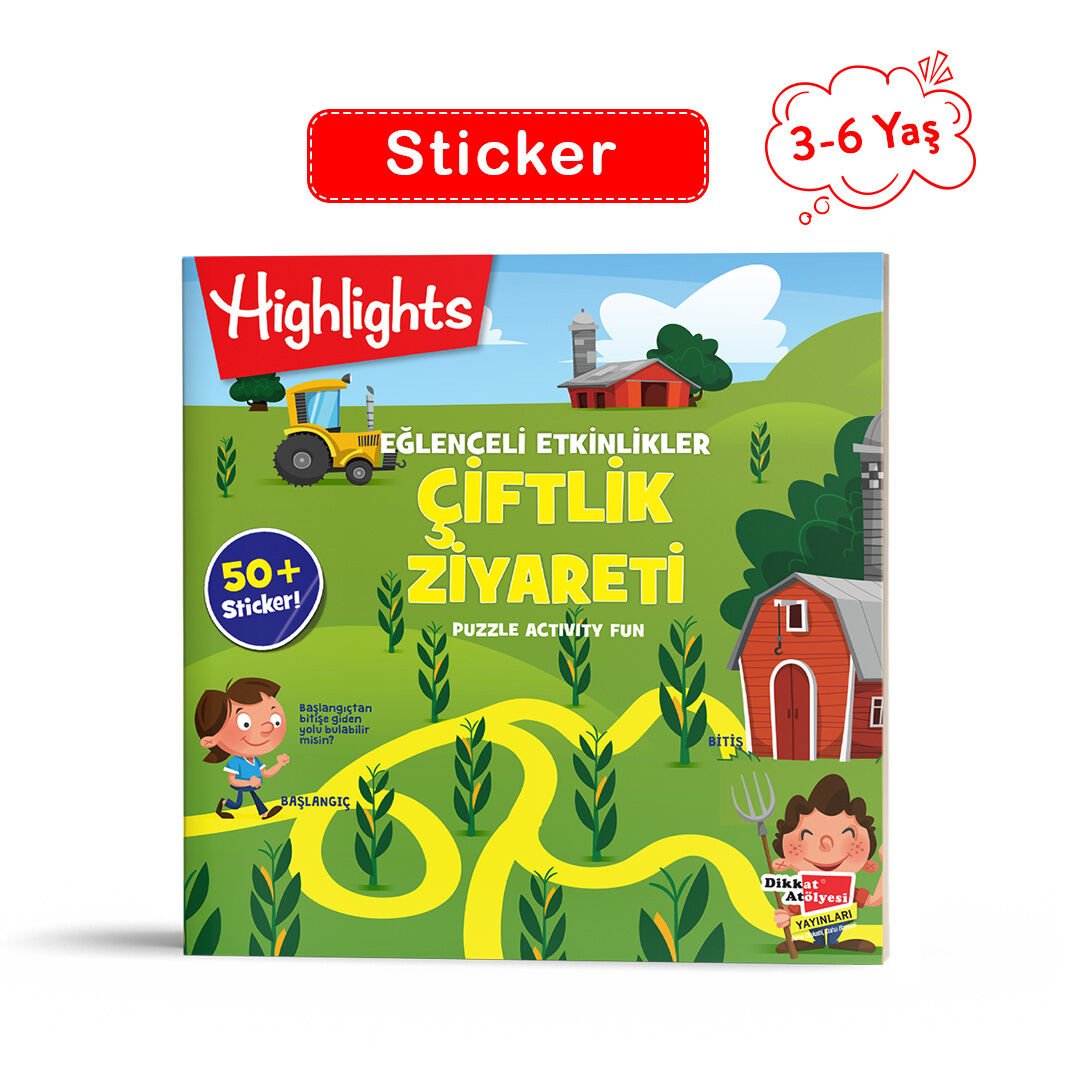 Çiftlik Ziyareti - Sticker Eğlenceli Etkinliklerle Hikayeli Bulmacalar