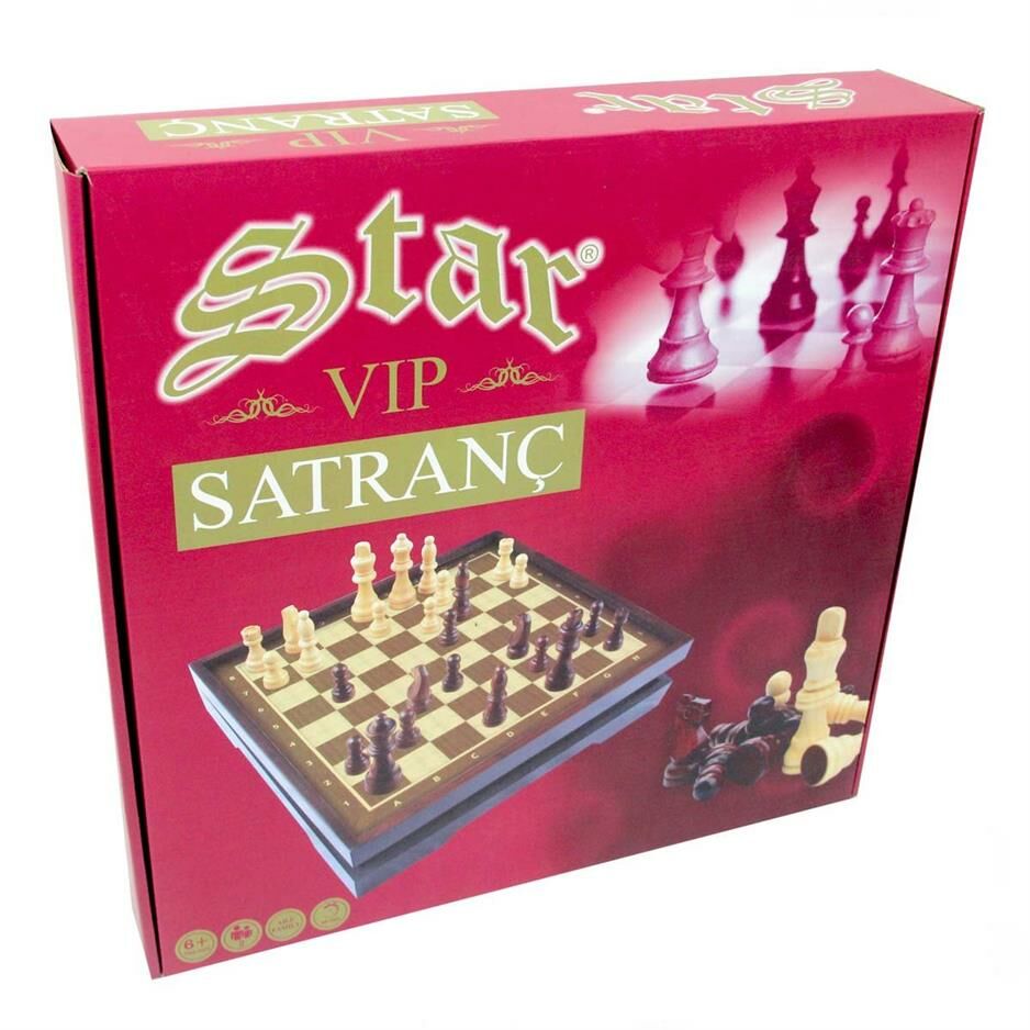 Star Vip Satranç Takımı Sedef Büyük Boy