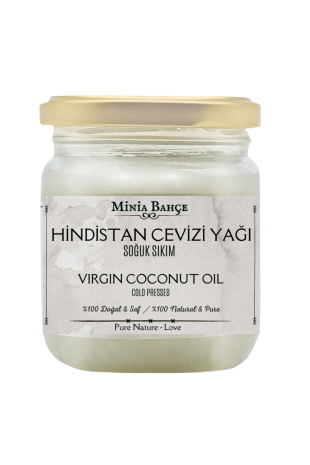 Soğuk Sıkım Hindistan Cevizi Yağı %100 Doğal & Saf 150 gr