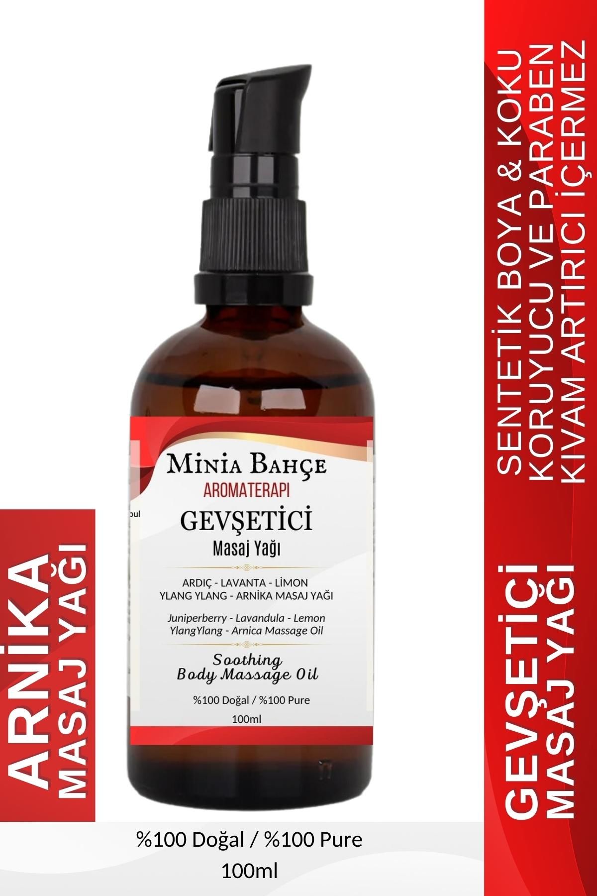 Gevşetici Masaj Yağı -Ardıç, Lavanta, Limon, YlangYlang, Arnika-%100 Saf,100ml