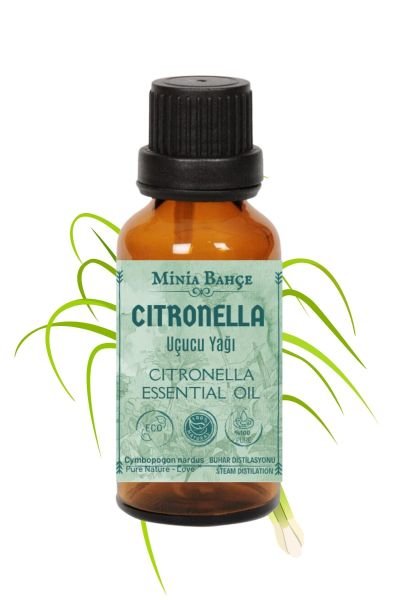 Sitronella Uçucu Yağı % 100 Saf Ve Doğal 10 ml ( Citronella Oil )