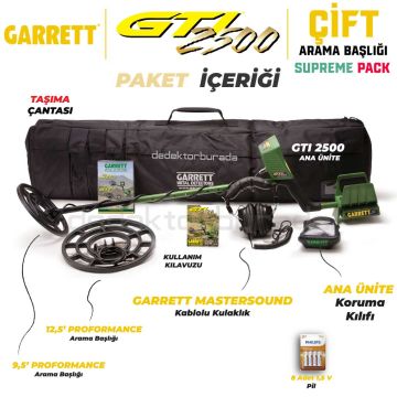 GTI 2500 Dedektör Supreme Package (9,5 '' ve 12,5'' Başlıklı)