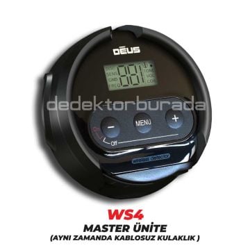 Deus Dedektör - 22,5cm HF Başlık,  WS4 Master