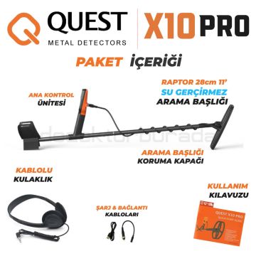 Quest X10 Pro Su Geçirmez Dedektör