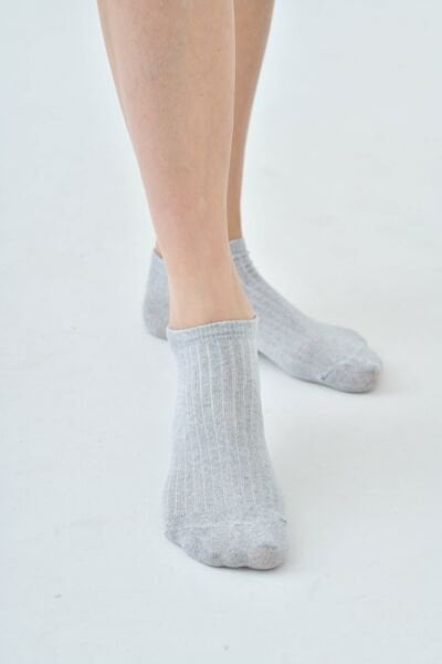 4’lü Çorap Seti - Siyah Beyaz Gri Füme