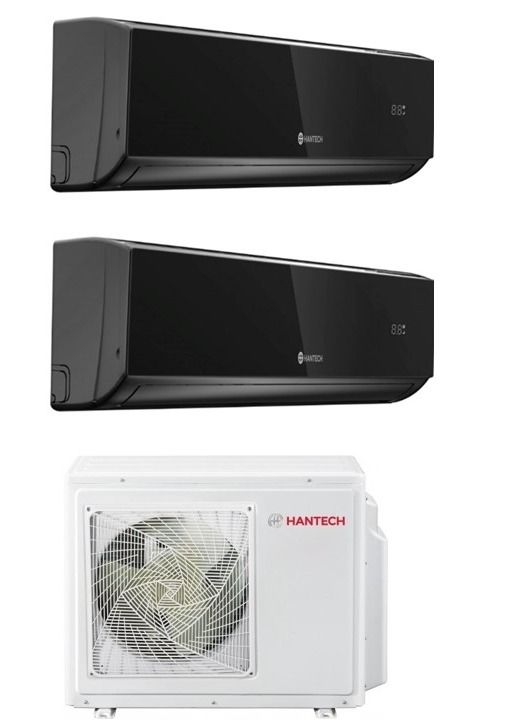 Hantech Multi Split İnverter Klima Black 18000Btu 1 Dış +2 İç 9000+12000 Btu