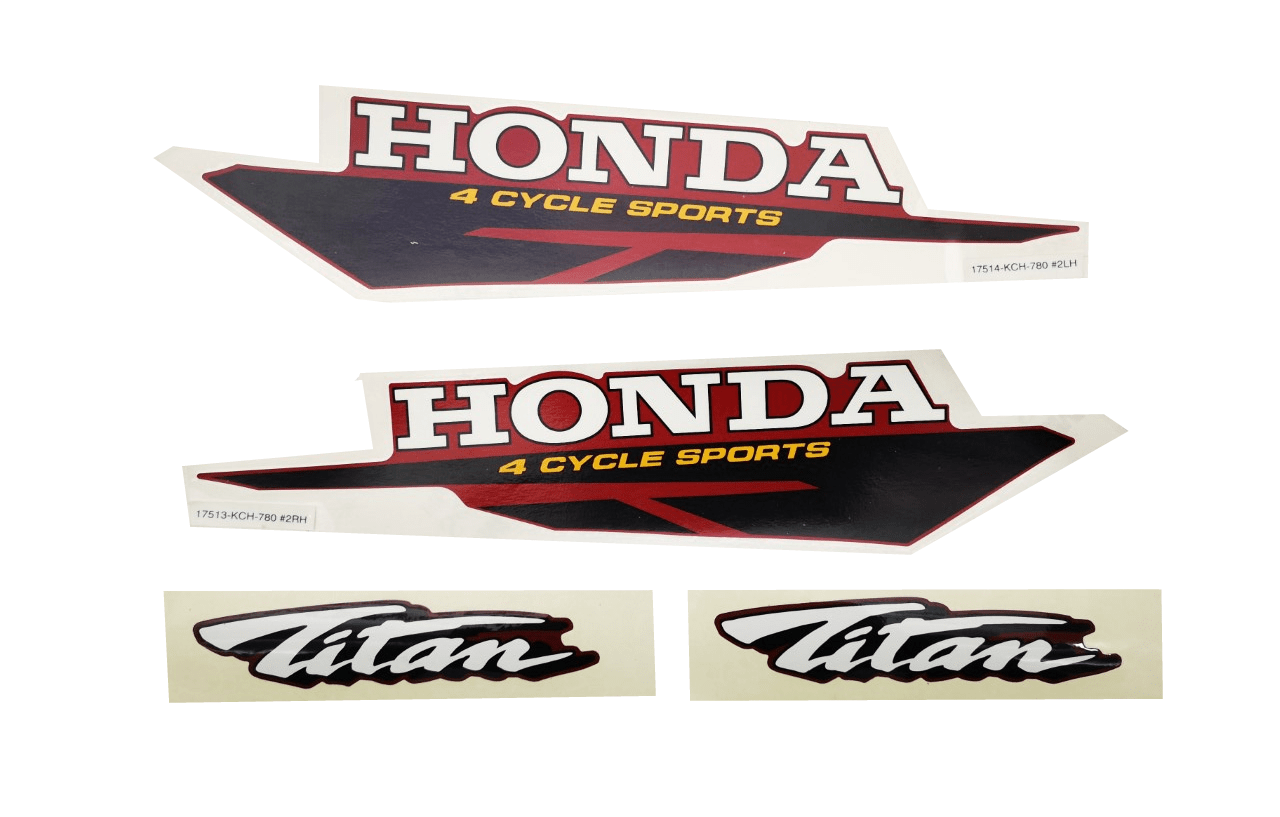 Honda Titan Etiket Takımı Siyah Eski Model