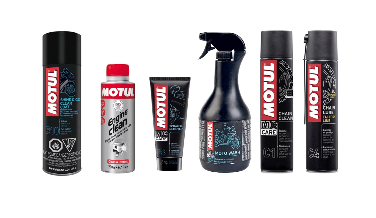 Motul 6 Parça Motosiklet Bakım ve Temizlik Seti