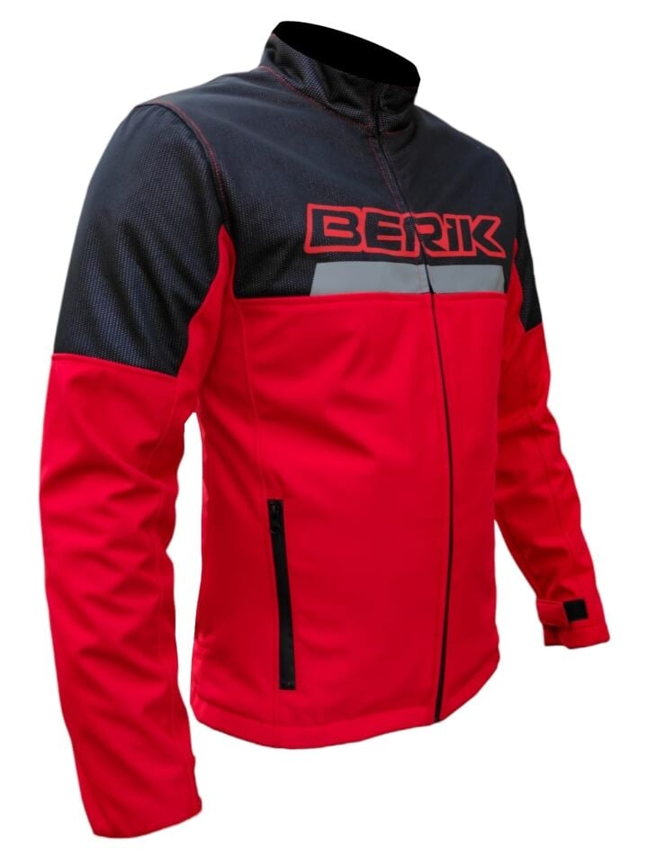 Berik Peace Kırmızı Softshell Kışlık Motosiklet Montu