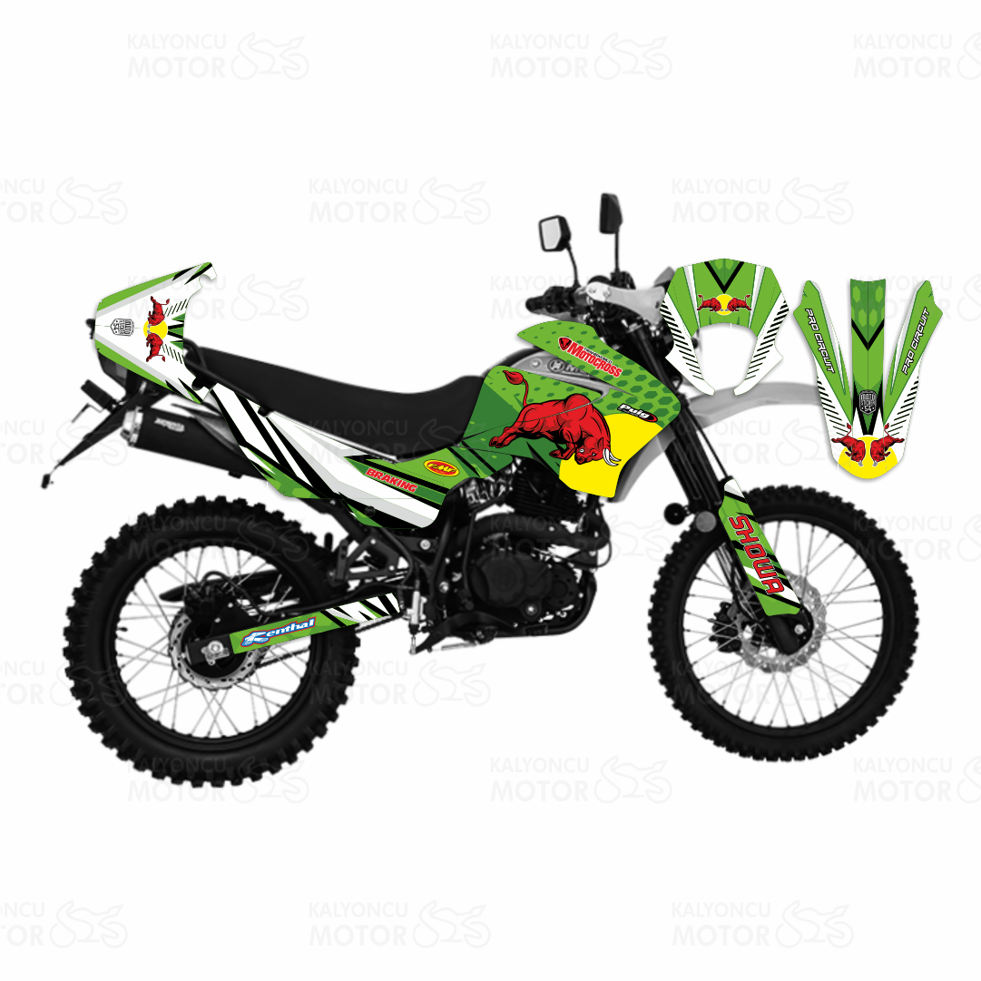 Mondial X-Treme Maxx 200 i Bull Design Sticker Set