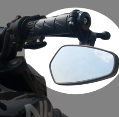 Motosiklet Gidon Aynası Kırmızı-Siyah