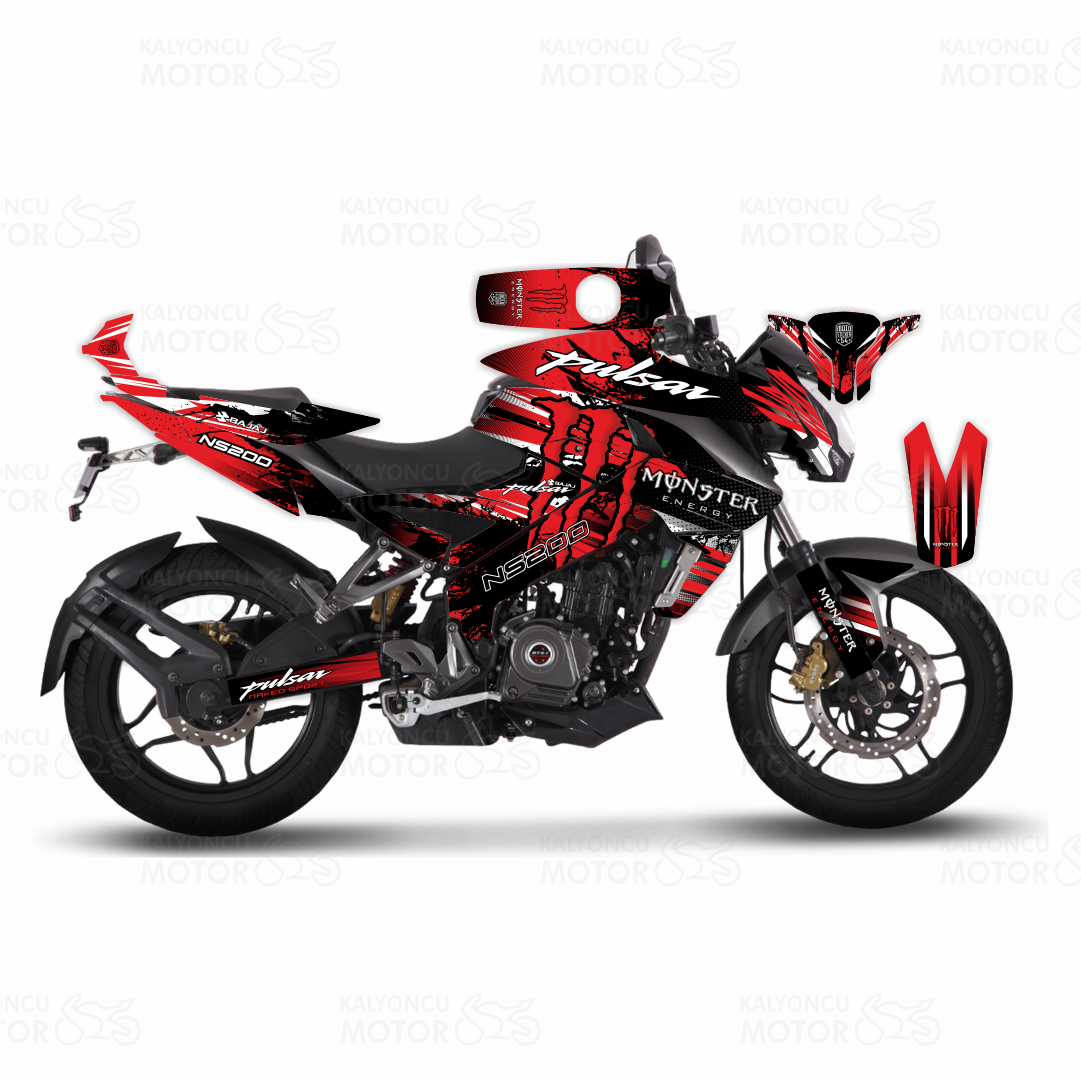 Bajaj Pulsar NS 200 Monster Energy Design