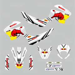 Mondial X-Treme Max 200 i Bull Desing Sticker Set