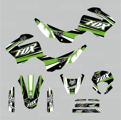 Mondial X-Treme Max 150 Fox Design Sticker Set Yeşil-Beyaz