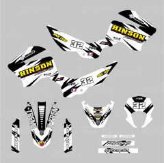 Mondial X-Treme Max 150 Hinson Design Beyaz Sticker Set