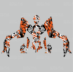 KTM Duke 390 Camouflage Design Sticker Set  (2011-2016)