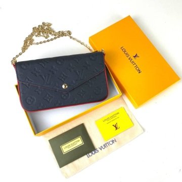 LOUIS VUİTTON FELİCE CLUTCH EMPREİNTE %100 HAKİKİ DERİ