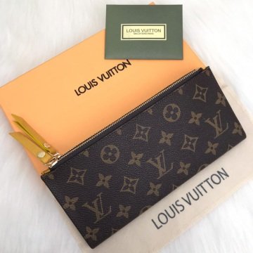 LOUIS VUITTON ADELE %100  HAKIKI DERI CÜZDAN SARI