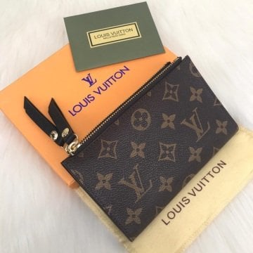 LOUIS VUITTON ADELE %100  HAKIKI DERI CÜZDAN SİYAH