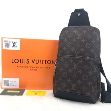Louis Vuitton Avenue Sling erkek omuz çantası hakiki deri