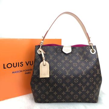 LOUIS VUITTON GRACEFUL PM MONOGRAM CANVAS %HAKİKİ VEJİTAL DERİ