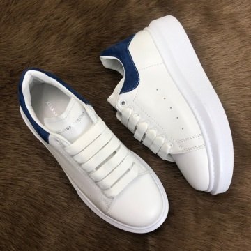 ALEXANDER McQueen %HAKİKİ DERİ  SNEAKER BEYAZ KOT MAVİ