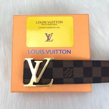 LOUIS VUITTON DAMİER GRAPHİTE KEMER %100 HAKIKI DERI KAHVERENGİ