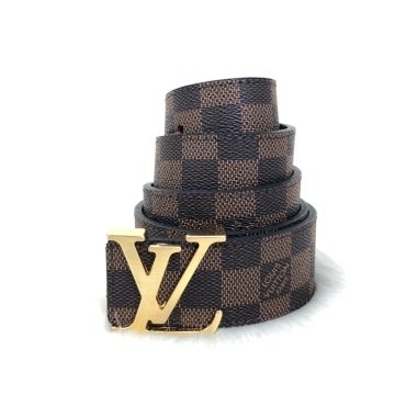 LOUIS VUITTON DAMİER GRAPHİTE KEMER %100 HAKIKI DERI KAHVERENGİ