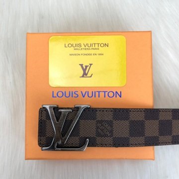 LOUIS VUITTON DAMİER GRAPHİTE KEMER %100 HAKIKI DERI KAHVERENGİ