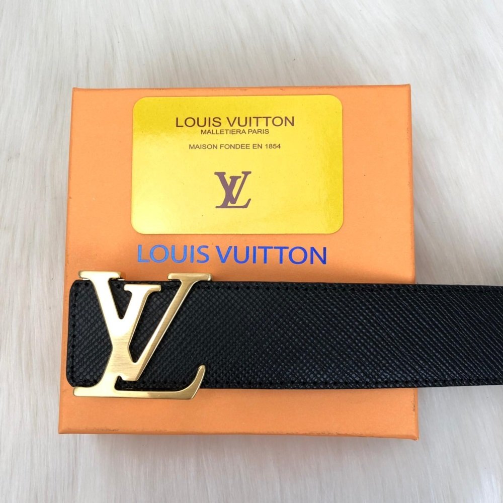 LOUIS VUITTON TAİGA KEMER %100 HAKIKI DERI SİYAH