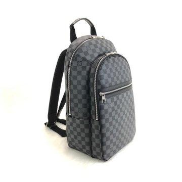 LOUIS VUİTTON MİCHAEL BACKPACK %100 HAKİKİ DERİ SIRT ÇANTASI DAMİER GRAPHİTE