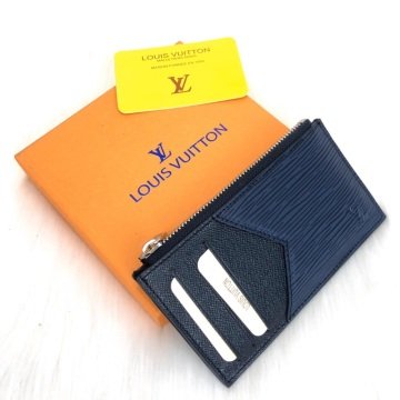 LOUIS VUITTON CARD HOLDER %100 HAKİKIİDERI EPİ LACİVERT