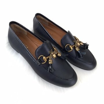 GUCCİ JORDAAN BEE İNTERLOCKİNG LOAFER HAKİKİ DERİ