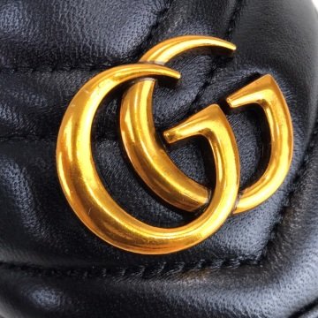 GUCCİ MARMONT SLİDES TERLİK %100 HAKİKİ DERİ