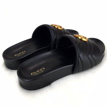 GUCCİ MARMONT SLİDES TERLİK %100 HAKİKİ DERİ