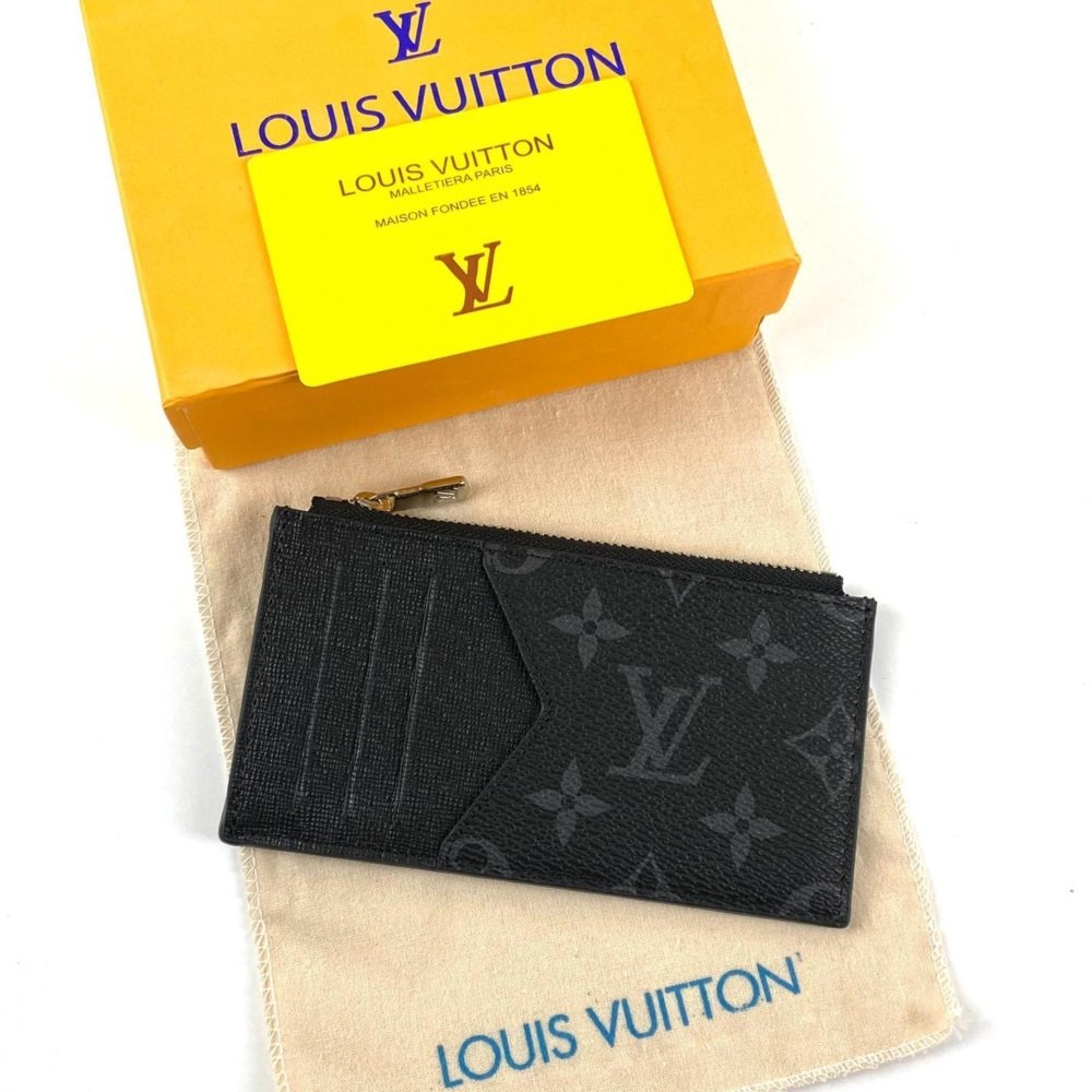 LOUIS VUITTON CARD HOLDER %100 HAKİKIİDERI TAİGA SİYAH