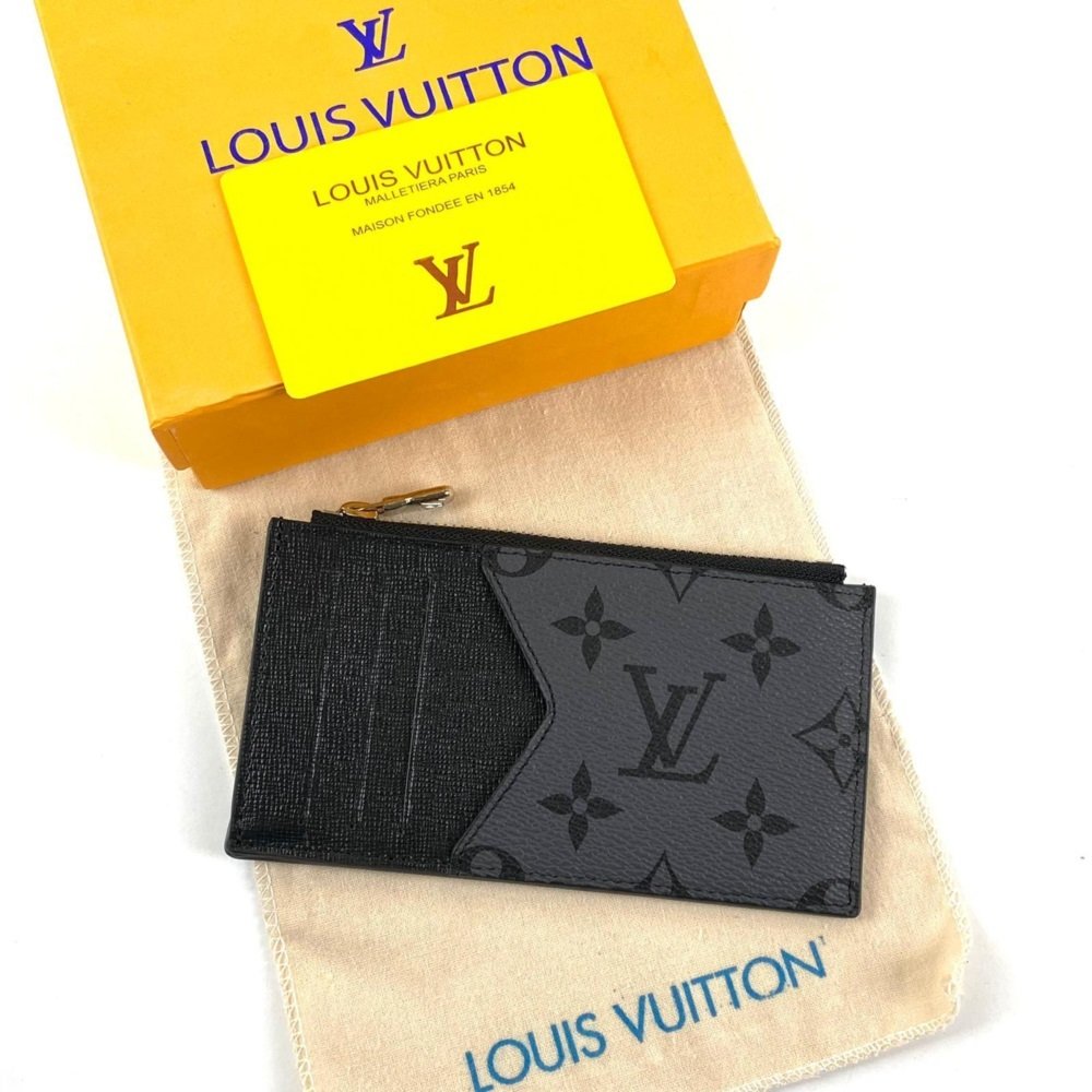 LOUIS VUITTON CARD HOLDER %100 HAKİKIİDERI TAİGA SİYAH