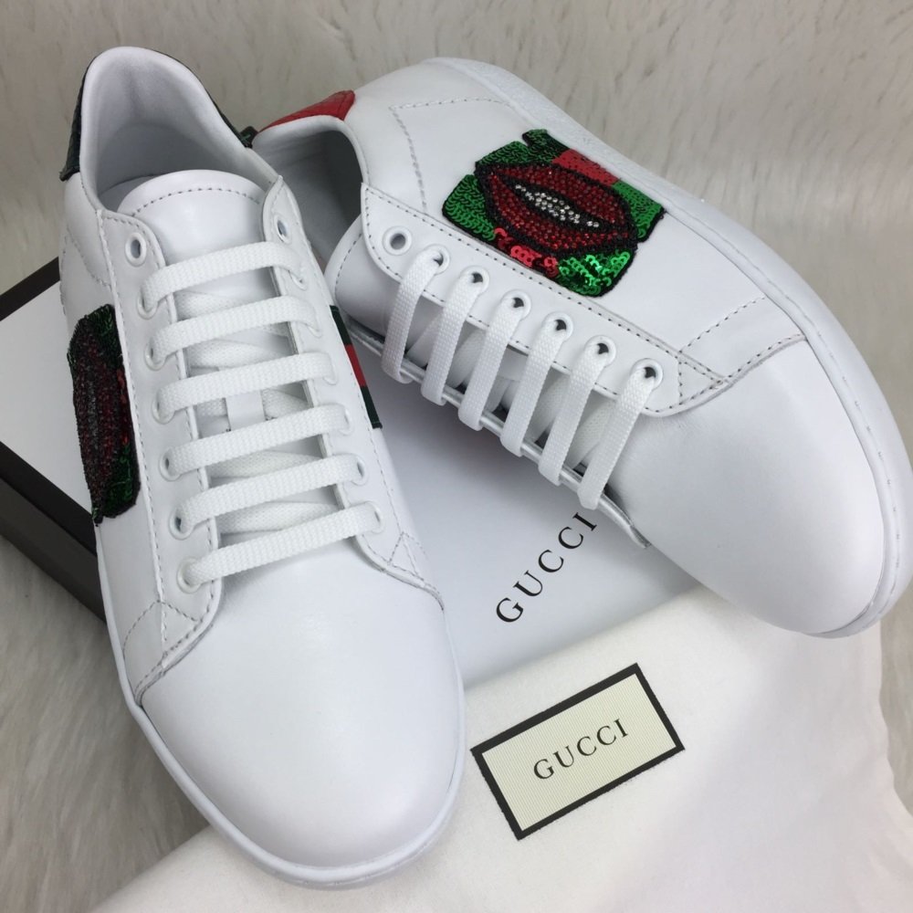 GUCCİ SNEAKERS BAYAN AYAKKABI %HAKİKİ DERİ