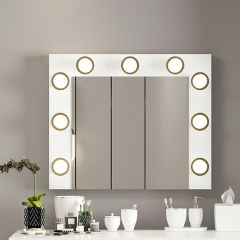 Armin Işıklı Makyaj Aynası - Beyaz
