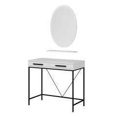 Sane Makyaj Masası Elips Ayna Set 1