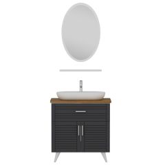 Minar Banyo Dolabı 85Cm Ay2K1Ç+1Ea1R+Tzg Beyaz