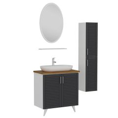 Minar Banyo Dolabı 100Cm Ay2K+1Ea1R+Tzg+Boy Beyaz