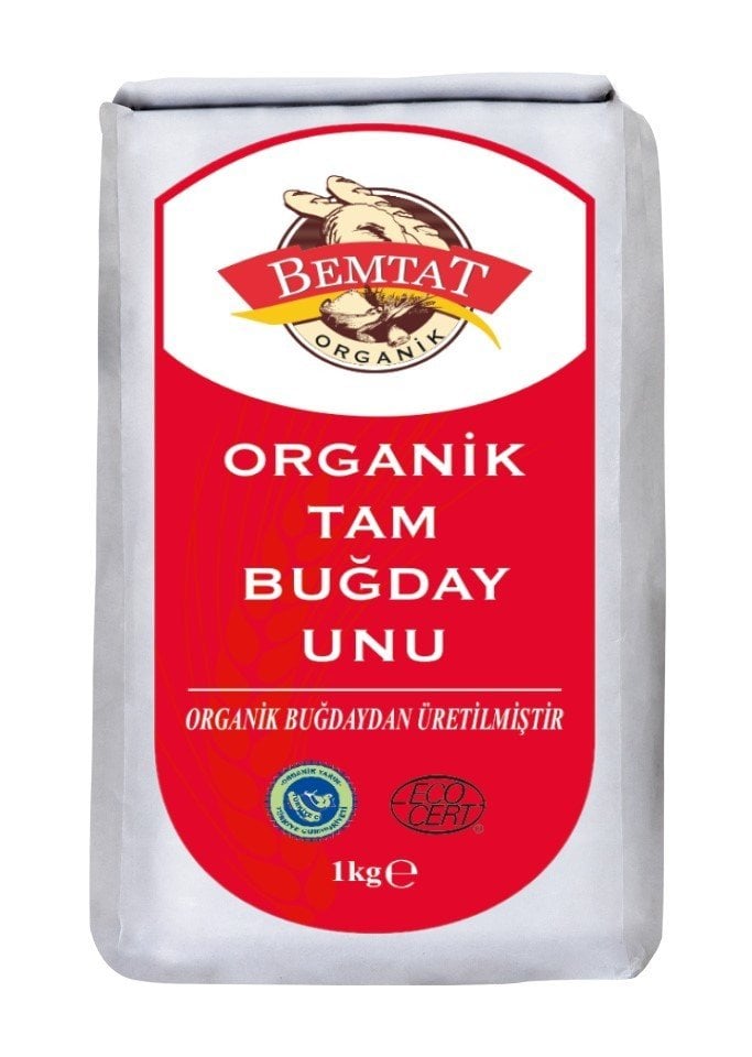 Bemtat Organik Tam Buğday Unu 1kg ( Organic Whole Wheat Flour )