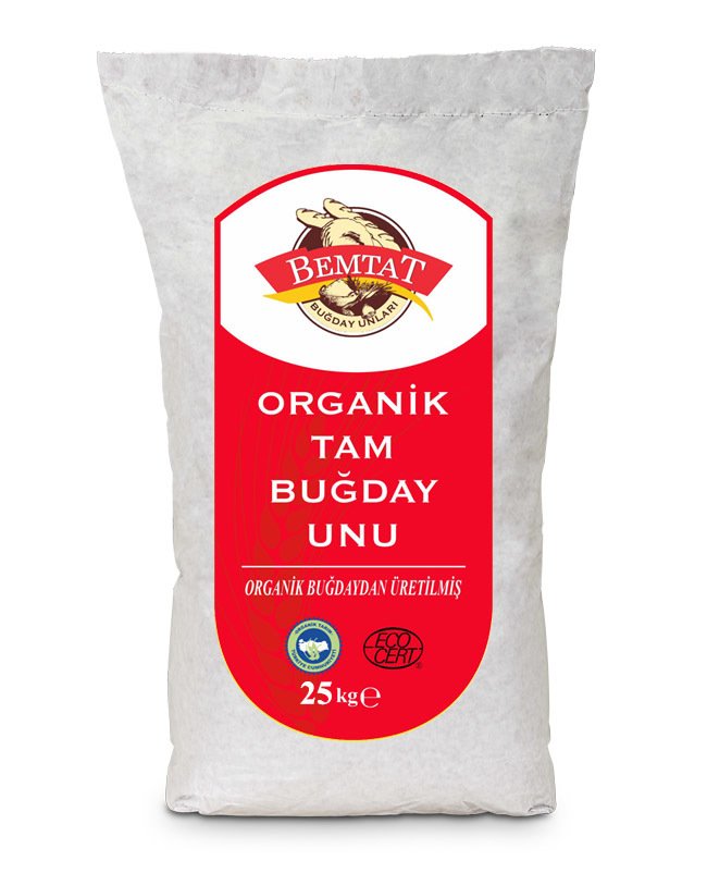 Bemtat Organik Tam Buğday Unu 25 Kg ( Organic Whole Wheat Flour )
