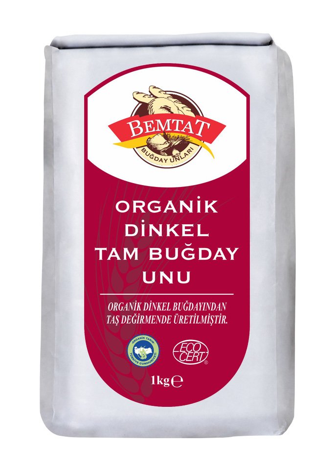 Bemtat Organik Dinkel Tam Buğday Unu 1 Kg ( Organic Dinkel Spelt Whole Wheat Flour )
