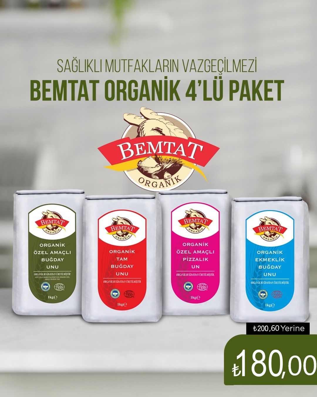 Bemtat Organik Un Paketi X4