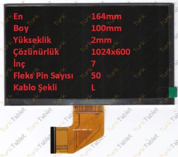 Concord Flyfix Q-Q7 | C-721 İçin HD Lcd Panel